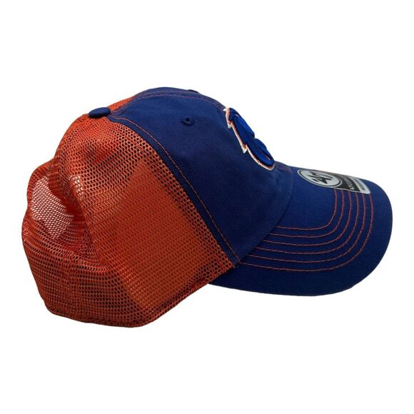 '47 Brand Boise State Broncos Hat Cap Blue Orange Trucker Clean Up SnapBack Mesh - Picture 5 of 6
